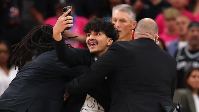 Security Detains Fan NBA Finals 696x392