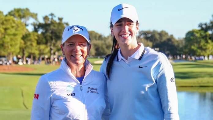 Annika Sorenstam And Caitlin Clark Pose 696x392