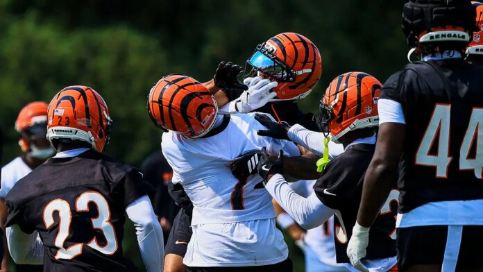 Jamarr Chase Dj Turner Bengals Training Camp 696x392