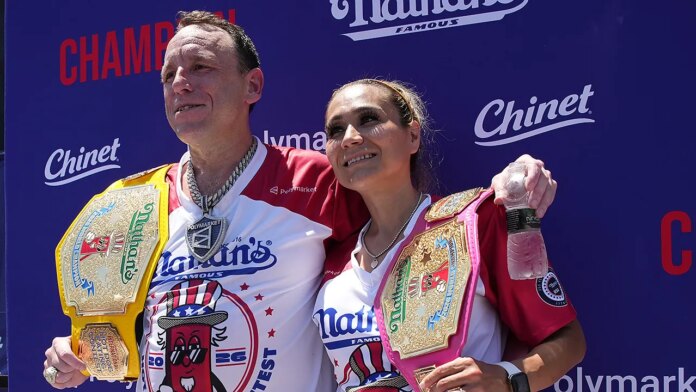 Joey Chestnut Hot Dog Eating Contest 2026 2 696x392