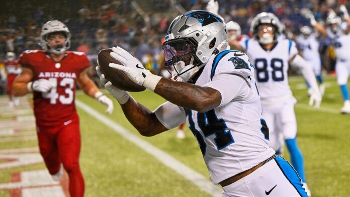 Carolina Panthers Anthony Tyus End Zone 696x392