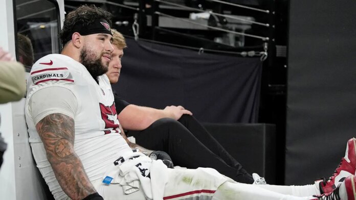 Chase Bisontis Injured Cardinals Raiders 696x392
