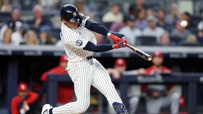 George Lombard Jr Yankees Home Run Debut 696x392